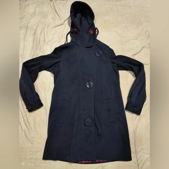 ✨🆕L.A.M.B. Navy Blue Long Outdoor Jacket!Fall 2007 Collection!Size 6!✨